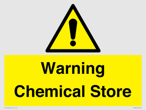 Warning Chemical Store